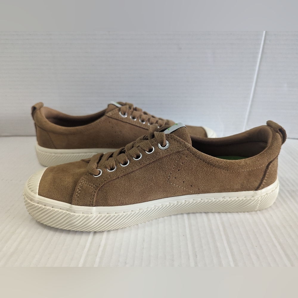 CARIUMA Women's Low Suede Sneakers Camel Brown Shoe Size 9.5 US - Picture 4 of 12